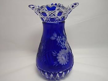 Amazon.co.jp: Meissen マイセン クリスタル 色付 花模様カット青色の Amazon.co.jp: Meissen マイセン クリスタル 色付 花模様カット青色の